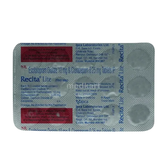 recita lite tablet 15's